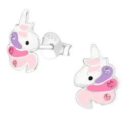 Unicorn Earrings Sterling Silver