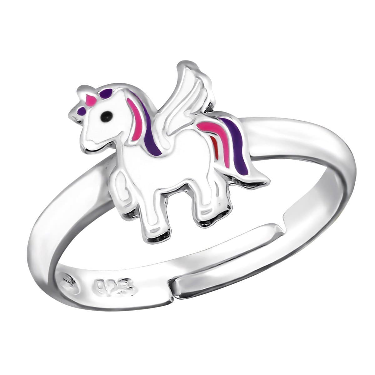Sterling Silver Unicorn Ring for Kids