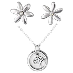 Surgical Steel Nature Set with Crystal Jewellery Set