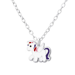 Silver Unicorn Jewellery Set for Girls