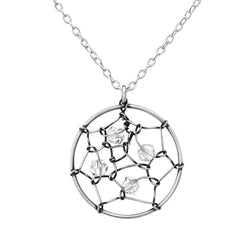 Silver Dream Catcher Necklace