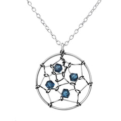 Silver Dream Catcher Necklace