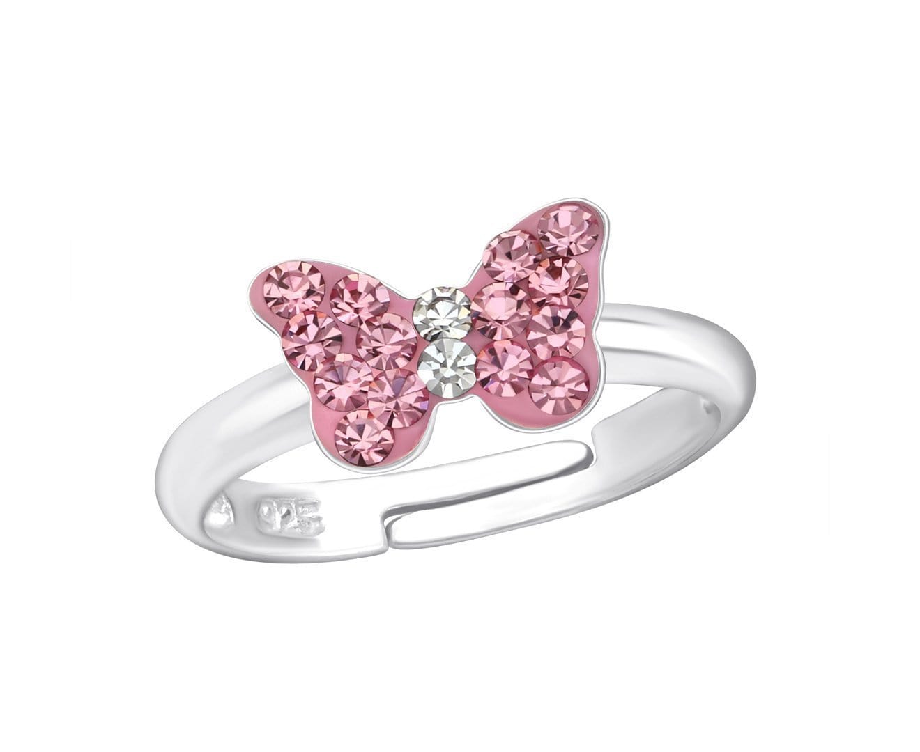 Kids Silver Butterfly Ring