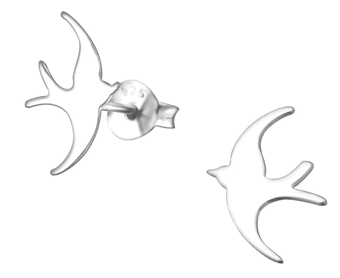 Sterling Silver Bird Earrings