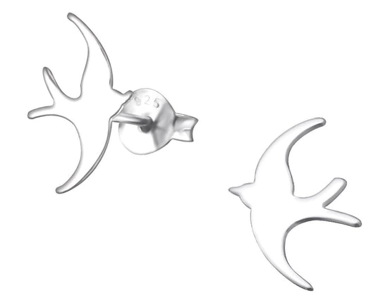 Sterling Silver Bird Earrings