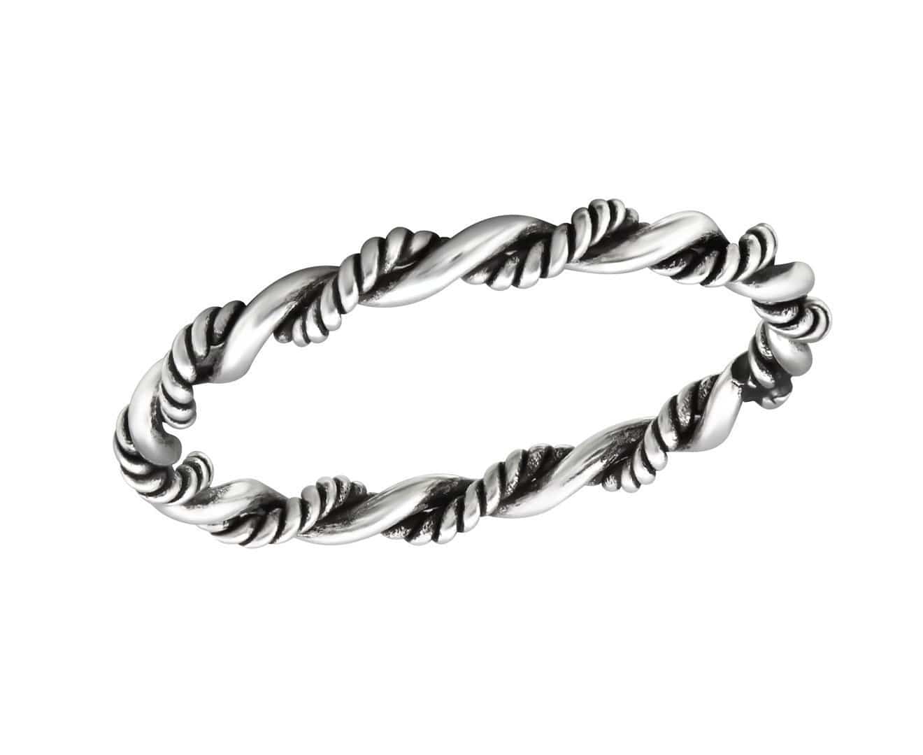 Sterling Silver Twisted Ring