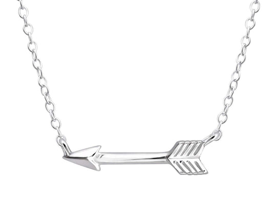 Sterling Silver Arrow Necklace