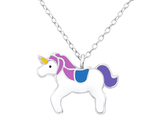 Sterling Silver Unicorn Necklace