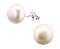 Sterling Silver 9mm Freshwater Pearl Stud Earrings
