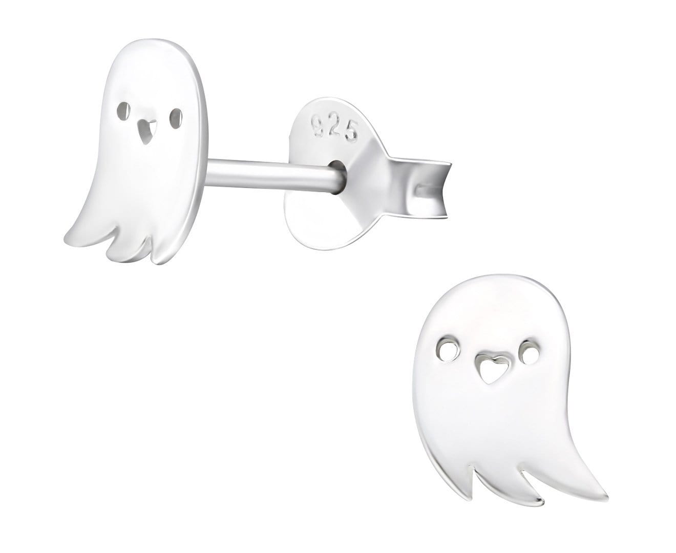 Sterling Silver Ghost Ear Studs