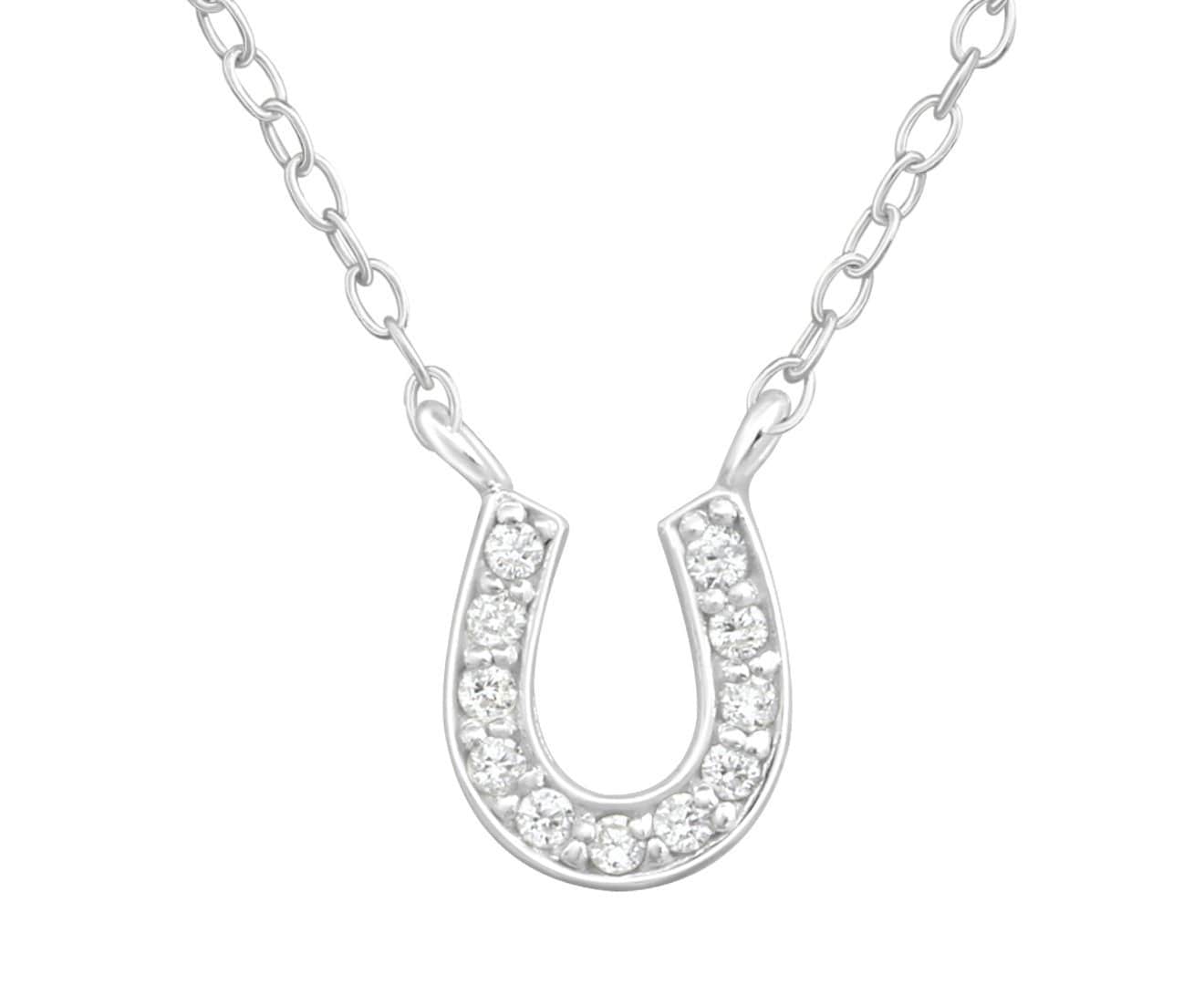 Sterling Silver Horseshoe Necklace