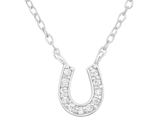 Sterling Silver Horseshoe Necklace