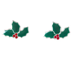 Kids' Silver Christmas Earrings Set