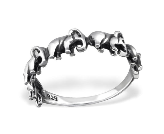 Sterling Silver Elephant Ring