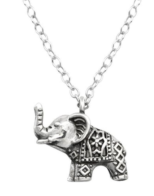 Sterling Silver Elephant Necklace
