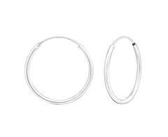 Sterling Silver 30mm Hoop Earrings