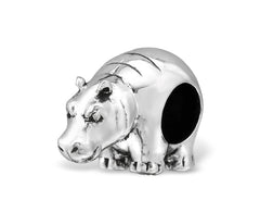 Sterling Silver Rhinoceros Bead