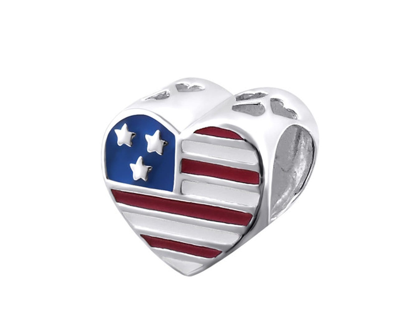 Sterling Silver Navy Mom Bead