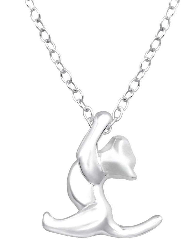 Sterling Silver Cat Necklace