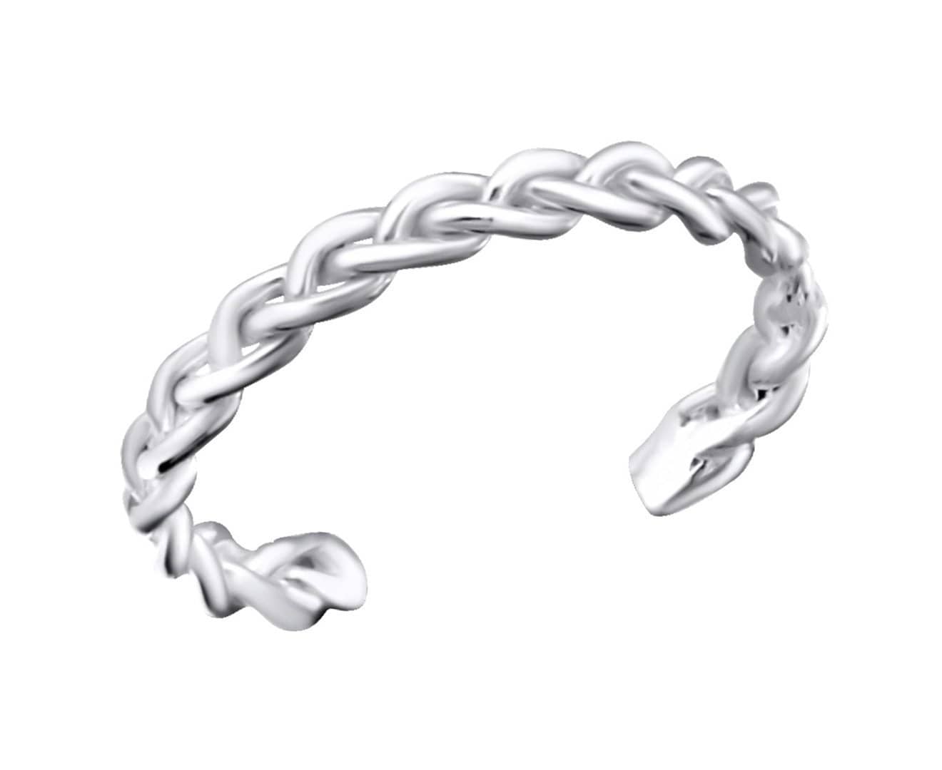 Sterling Silver Chain Toe Ring