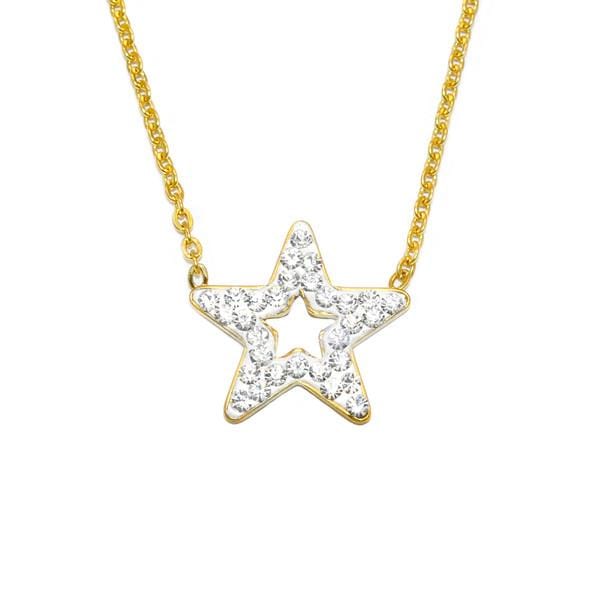 Gold Star Steel Necklace