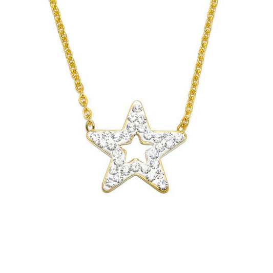 Gold Star Steel Necklace