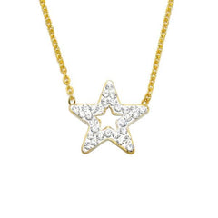 Gold Star Steel Necklace