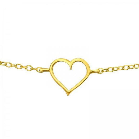 Gold Heart Bracelet