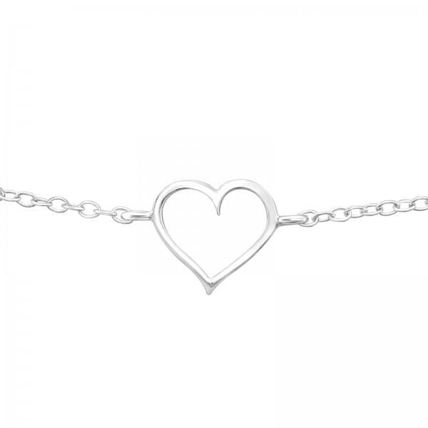 Silver Heart Bracelet