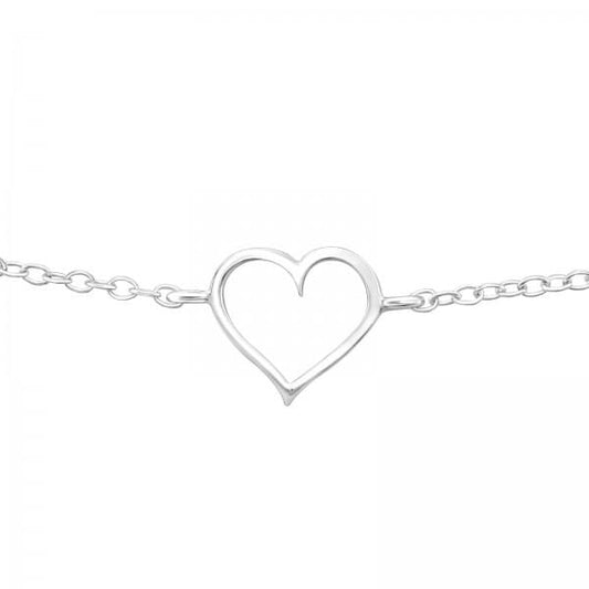 Silver Heart Bracelet
