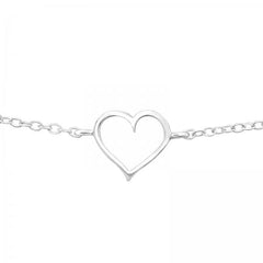 Silver Heart Bracelet