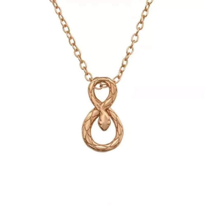 Rose Gold Snake Necklace for Women
