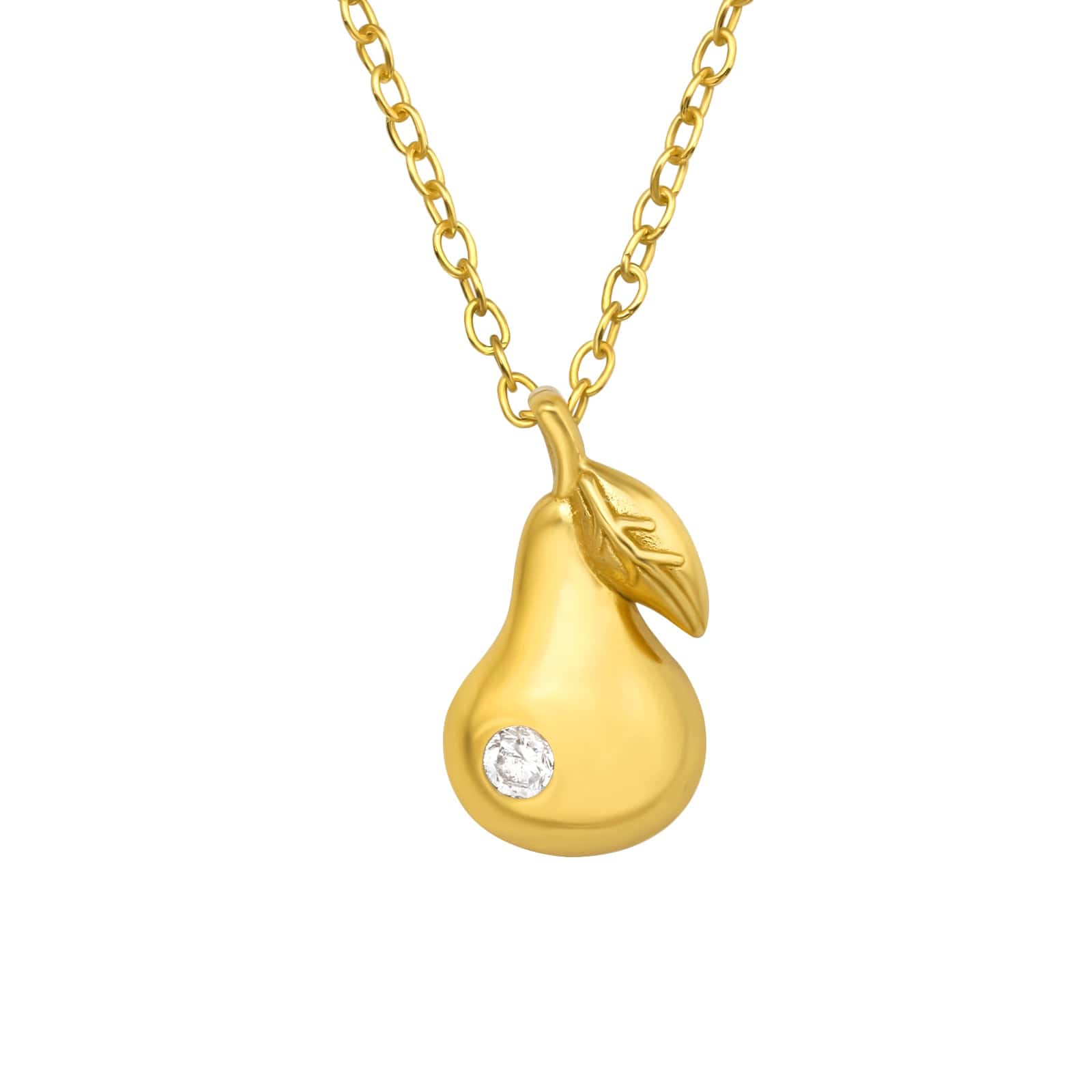 Gold Pear Necklace