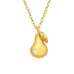 Gold Pear Necklace