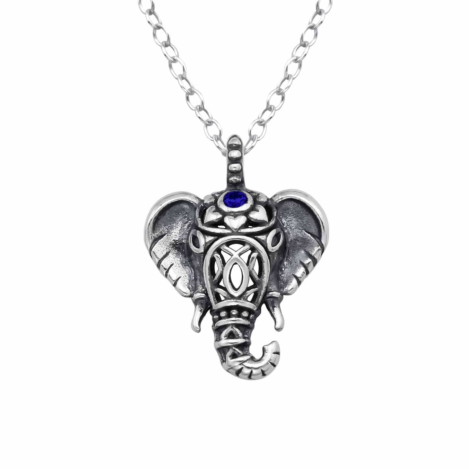 Silver Elephant Necklace