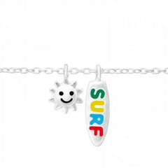 Silver Beach Surf Anklet