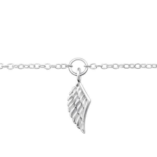 Sterling Silver Angel Wing Anklet