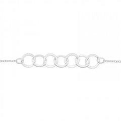 Silver Circle Link Bracelet