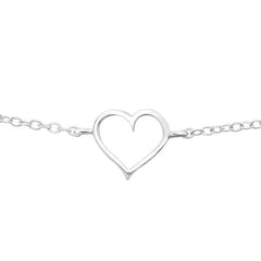 Sterling Silver Heart Bracelet