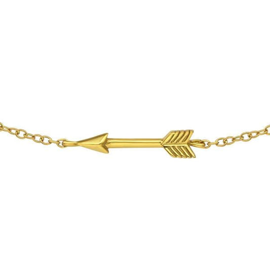 Silver Gold Arrow Bracelet