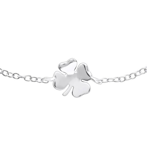 Silver Lucky Clover Bracelet