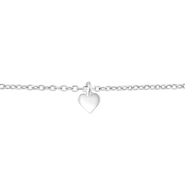 Sterling Silver Heart Bracelet