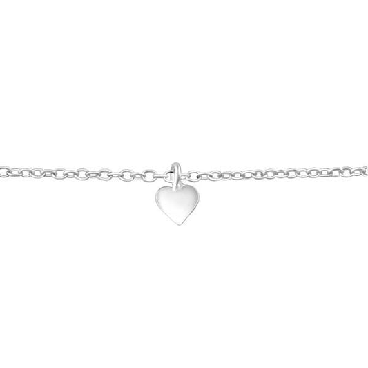 Sterling Silver Heart Bracelet