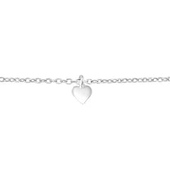 Sterling Silver Heart Bracelet