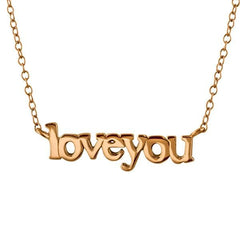 Rose Gold " I Love You" Necklace