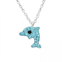 Kids Silver Dolphin Necklace