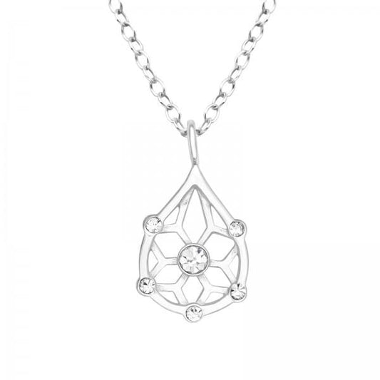 Silver Teardrop Necklace
