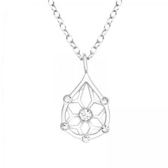 Silver Teardrop Necklace