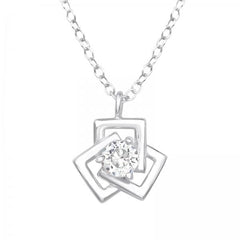 Silver Geometric Necklace