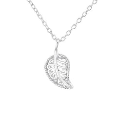 Silver Leaf Necklace